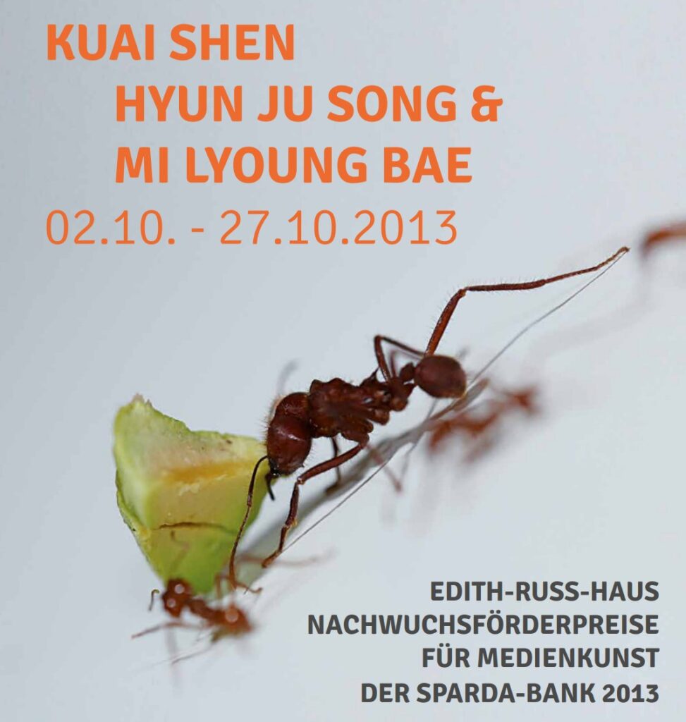 Ausstellung Oh!m1gas: Biomemitic Stridulation Environment / The Moment. © Edith-Russ-Haus