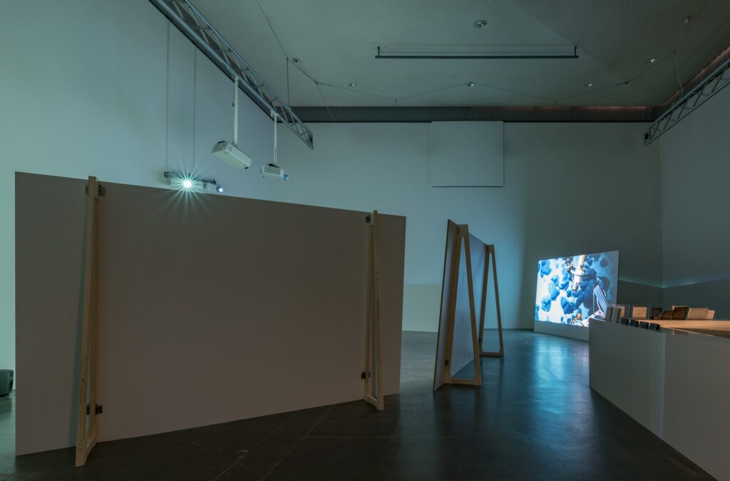 Exhibition view Armin Linke: Oceans – Dialogues Between Ocean Floor and Water Column. Photo © Edith-Russ-Haus