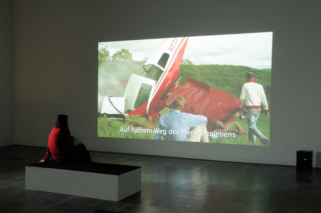 Guy Ben-Ner: If only it was as easy to banish Hunger by Rubbing the Belly as it is to Masturbate. Photo Franz J Wamhof © Edith-Russ-Haus Guy Ben-Ner: If only it was as easy to banish Hunger by Rubbing the Belly as it is to Masturbate. Photo Franz J Wamhof © Edith-Russ-Haus