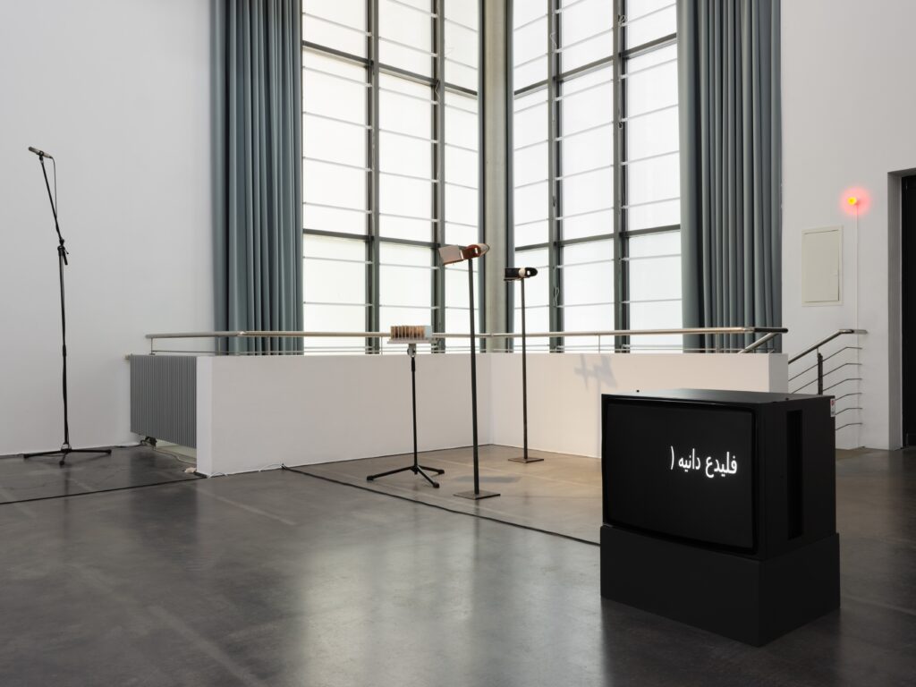 Ausstellungsansicht Rana Hamadeh: Standard_Deviation II. Foto © Edith-Russ-Haus