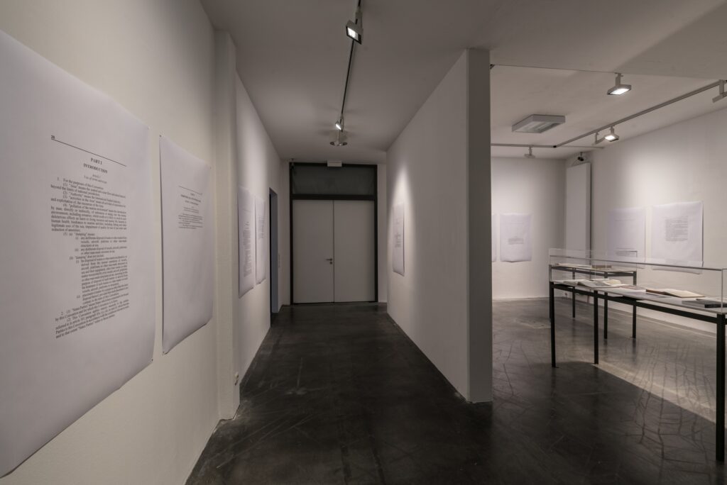 Exhibition view Armin Linke: Oceans – Dialogues Between Ocean Floor and Water Column. Photo © Edith-Russ-Haus