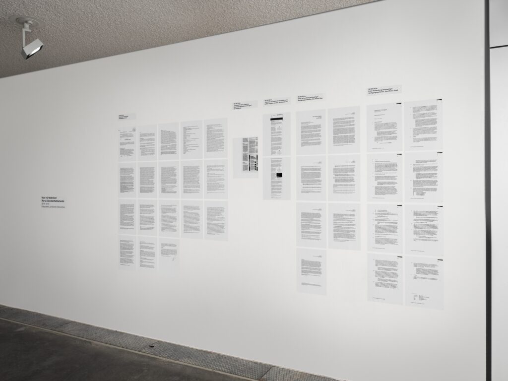 Robert Glas: Voor vrij Nederland. Photo © Haus für Medienkunst 2024