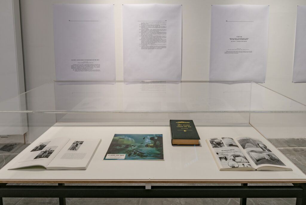 Exhibition view Armin Linke: Oceans – Dialogues Between Ocean Floor and Water Column. Photo © Edith-Russ-Haus