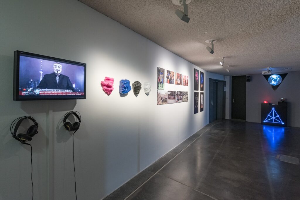 Ausstellungsansicht Zach Blas: The Unknown Ideal. Foto © Edith-Russ-Haus