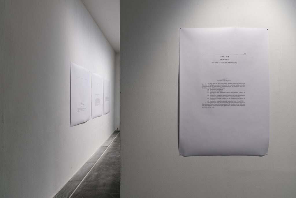 Exhibition view Armin Linke: Oceans – Dialogues Between Ocean Floor and Water Column. Photo © Edith-Russ-Haus