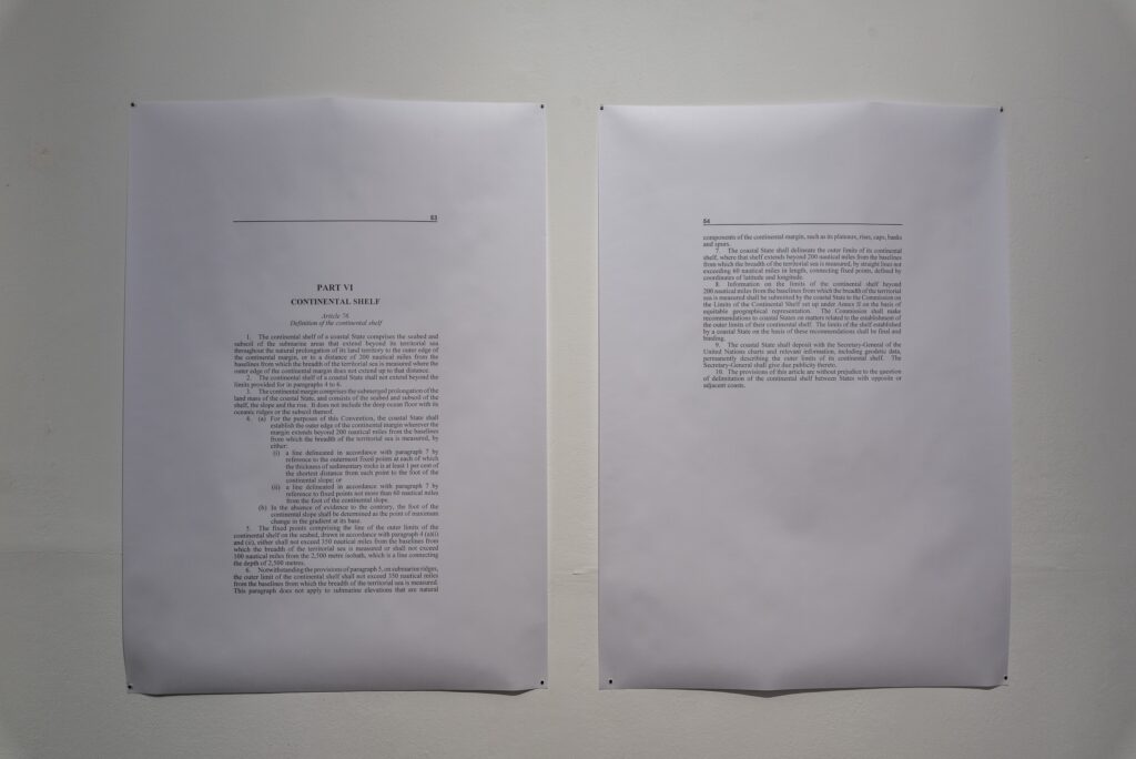 Exhibition view Armin Linke: Oceans – Dialogues Between Ocean Floor and Water Column. Photo © Edith-Russ-Haus