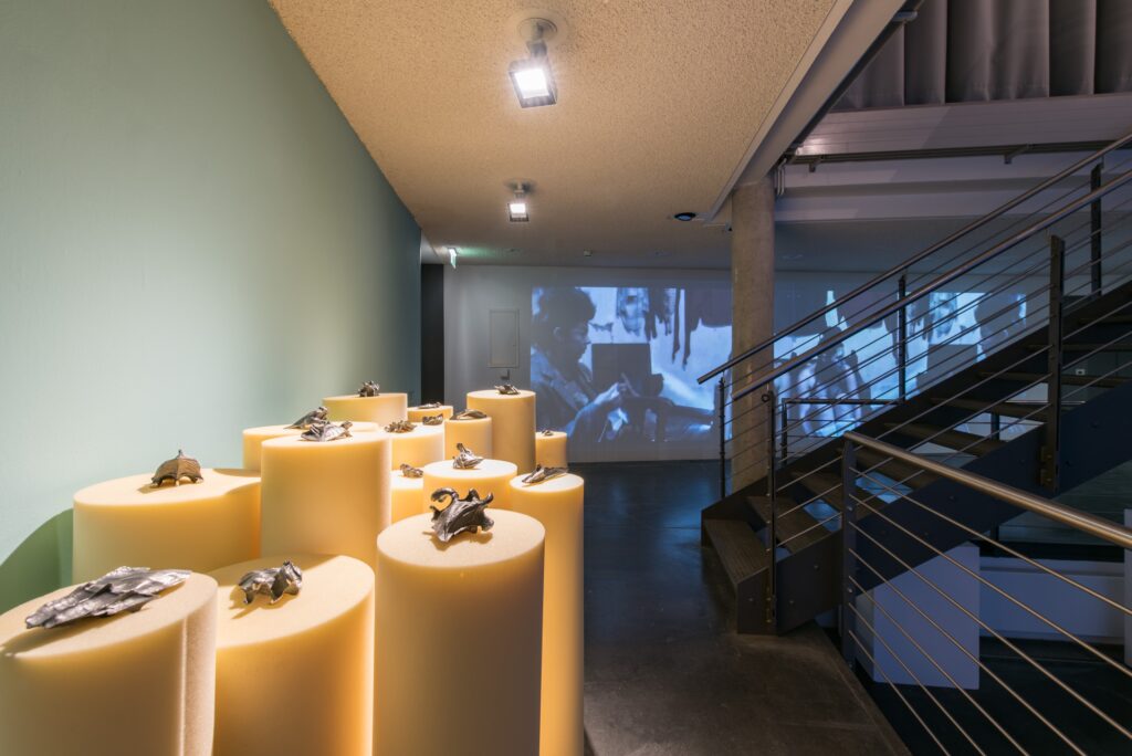 Ausstellungsansicht Denn hinter diesem Horizont liegt ein weiterer Horizont. Foto © Edith-Russ-Haus