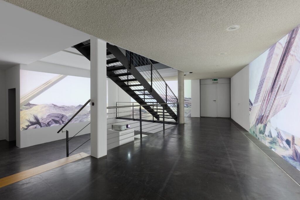 Mochu: Painted Diagram Of A Future Voyage (Who believes the lens?). Photo © Edith-Russ-Haus