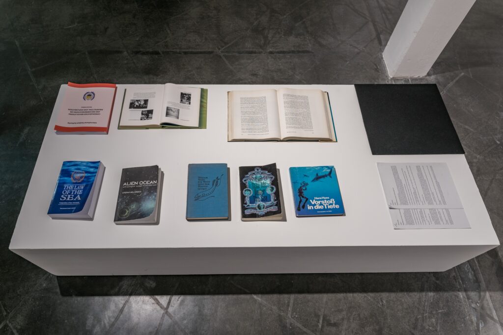 Exhibition view Armin Linke: Oceans – Dialogues Between Ocean Floor and Water Column. Photo © Edith-Russ-Haus