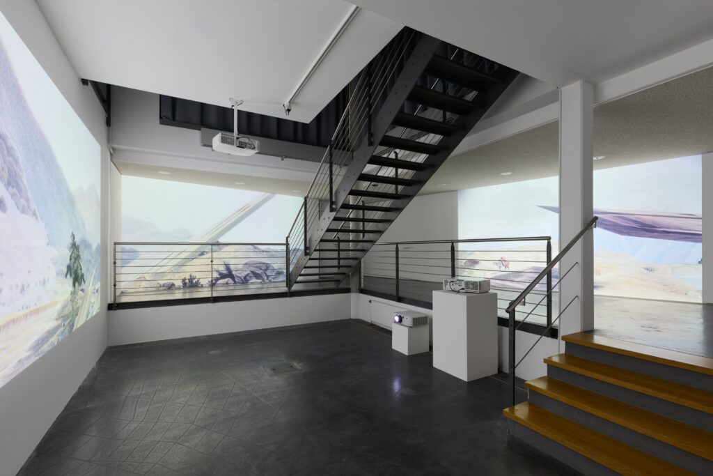 Mochu: Painted Diagram Of A Future Voyage (Who believes the lens?). Photo © Edith-Russ-Haus