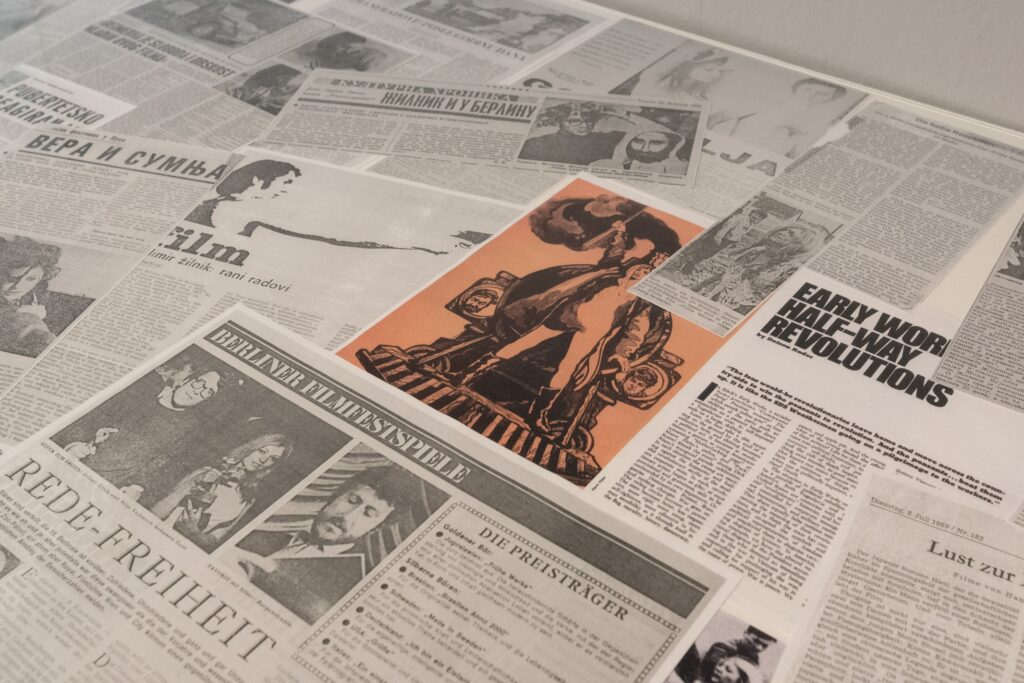 Ausstellungsansicht elimir ilnik: Shadow Citizens. Foto © Edith-Russ-Haus