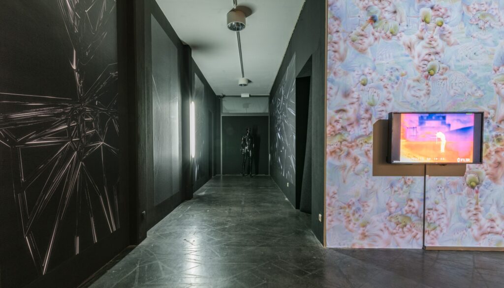 Ausstellungsansicht Zach Blas: The Unknown Ideal. Foto © Edith-Russ-Haus