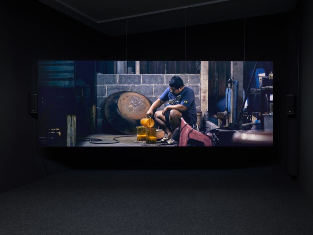 Kaensan Rattanasomrerk: Heavy Metal. Photo © Haus für Medienkunst 2025