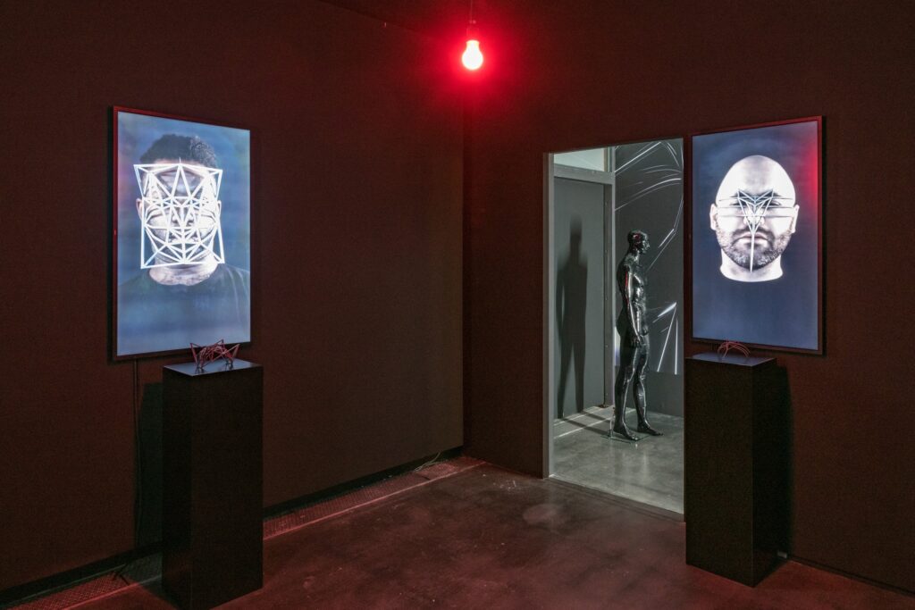 Ausstellungsansicht Zach Blas: The Unknown Ideal. Foto © Edith-Russ-Haus