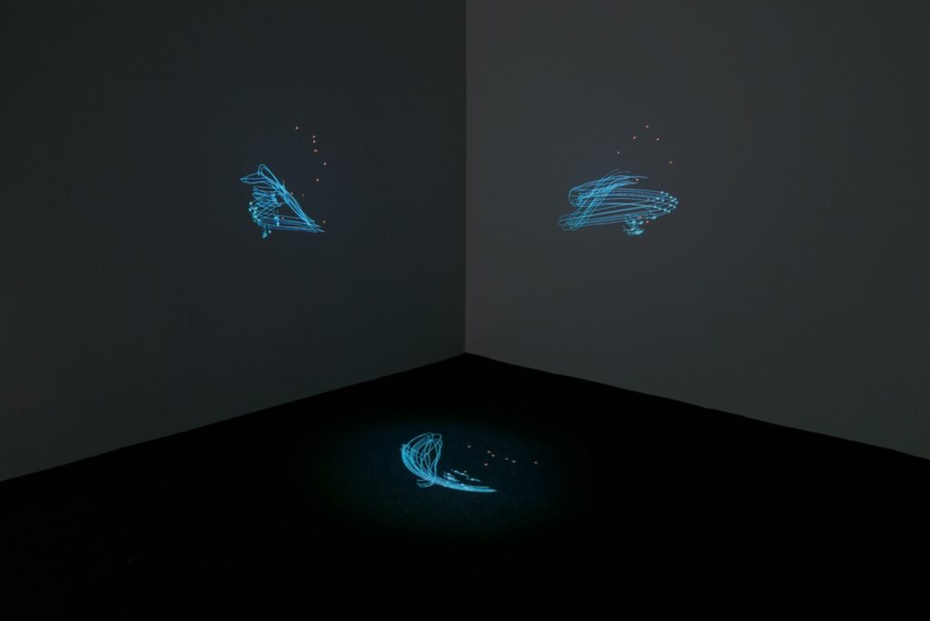 Anette Rose: Enzyklopädie der Handhabungen. Modul # 25 flechten, wirken, weben  motion capturing. Foto © Edith-Russ-Haus