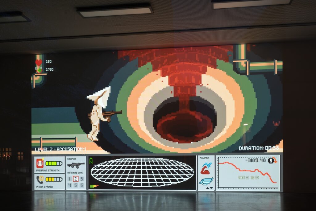 Ausstellungsansicht Rana Hamadeh: Standard_Deviation II. Foto © Edith-Russ-Haus